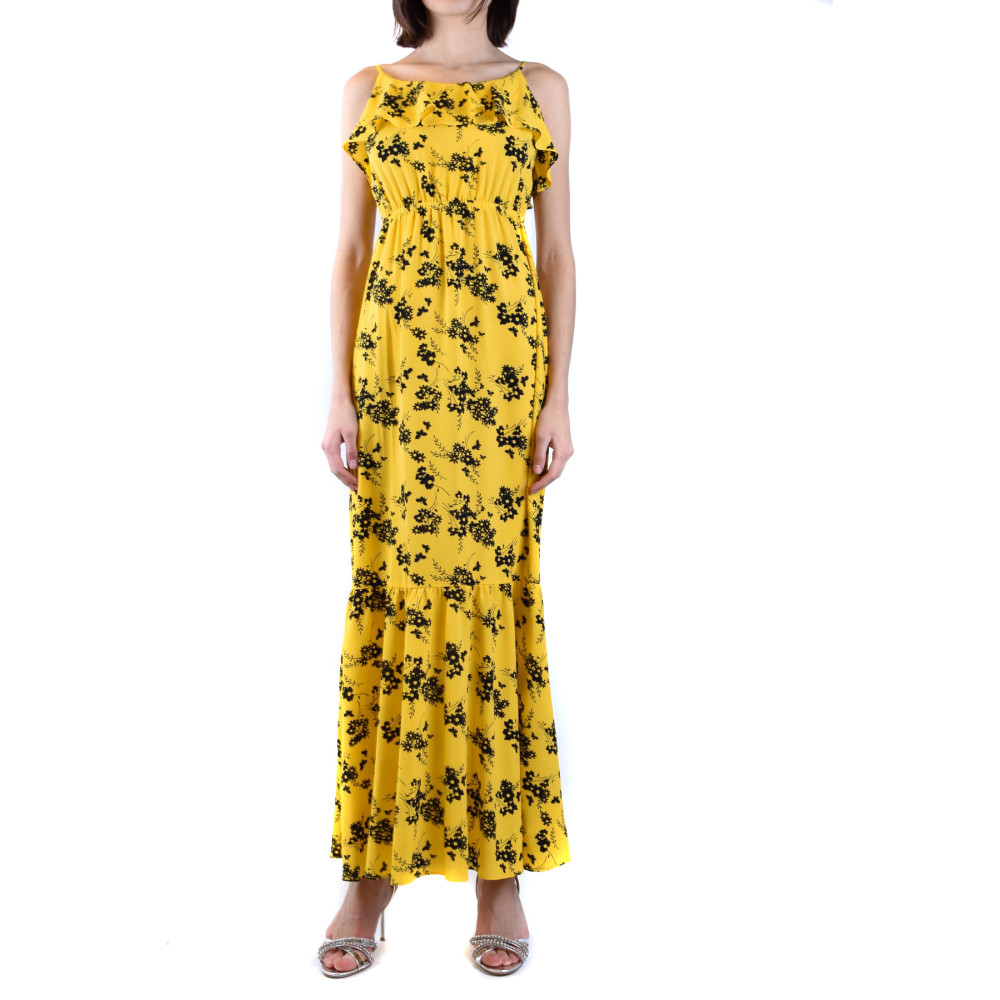 Michael kors yellow floral dress online