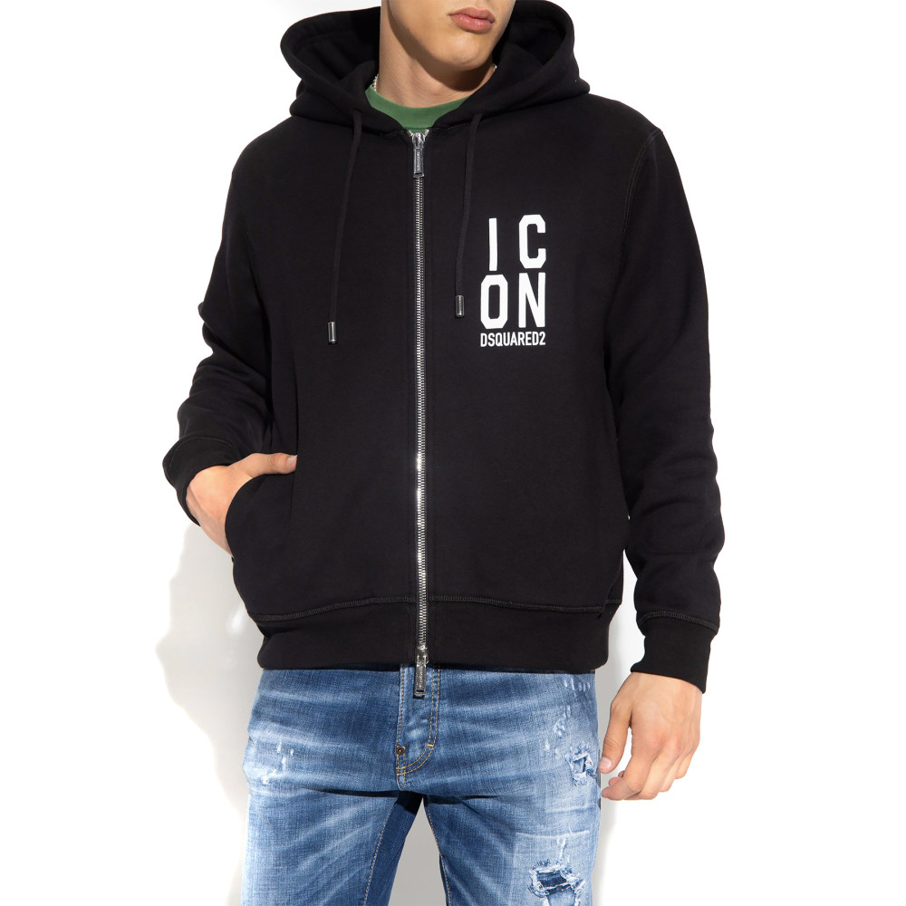 Dsquared zip up hoodie hotsell