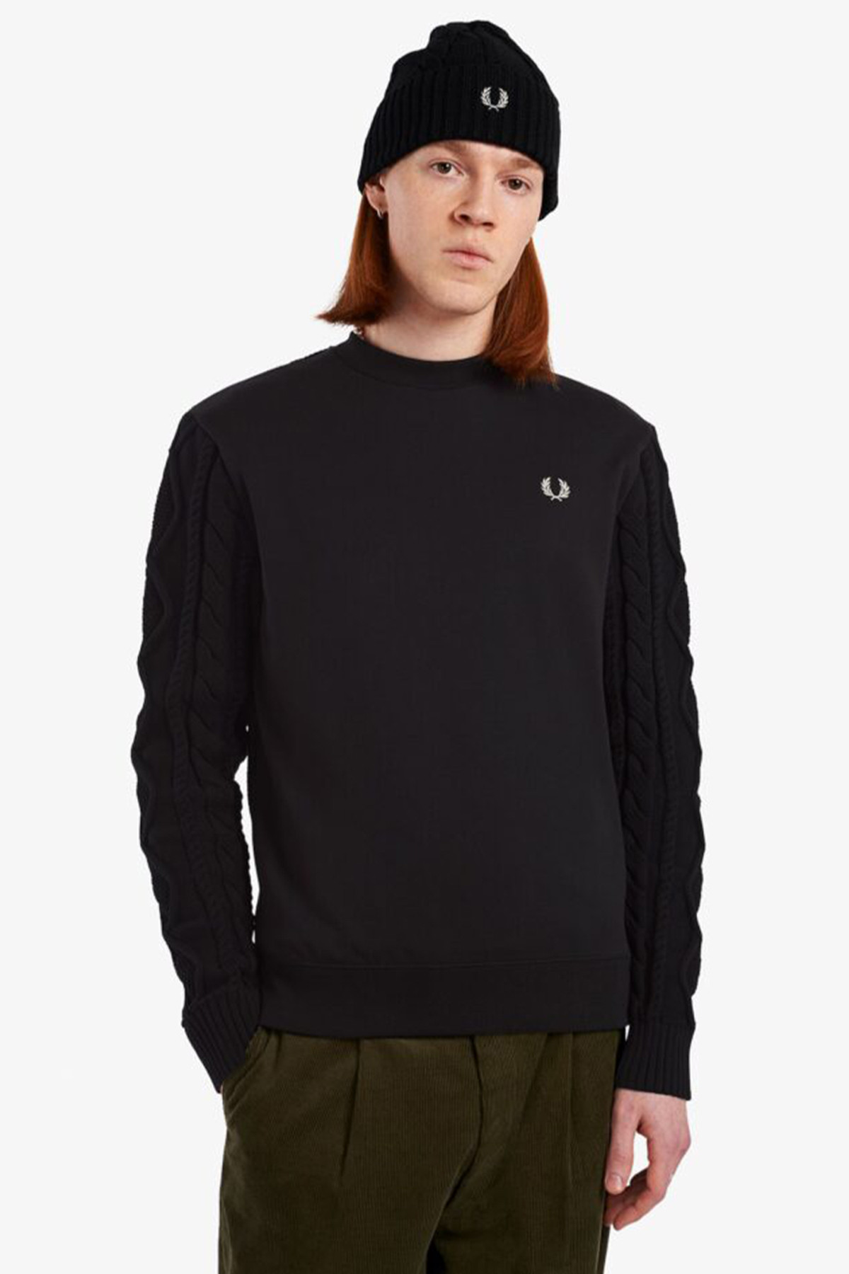 Hoodie Fred Perry black M4630 102