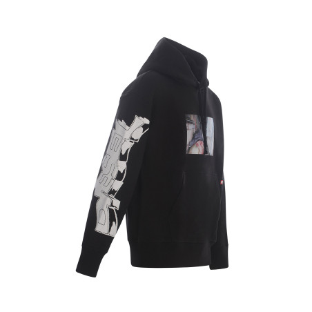 Hoodie Diesel schwarz