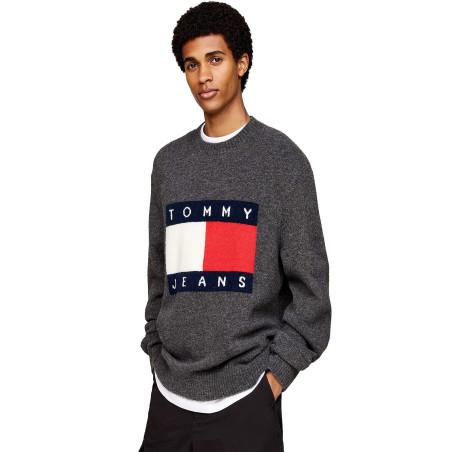 Maglione TOMMY JEANS Grigio DM0DM19442 PUB